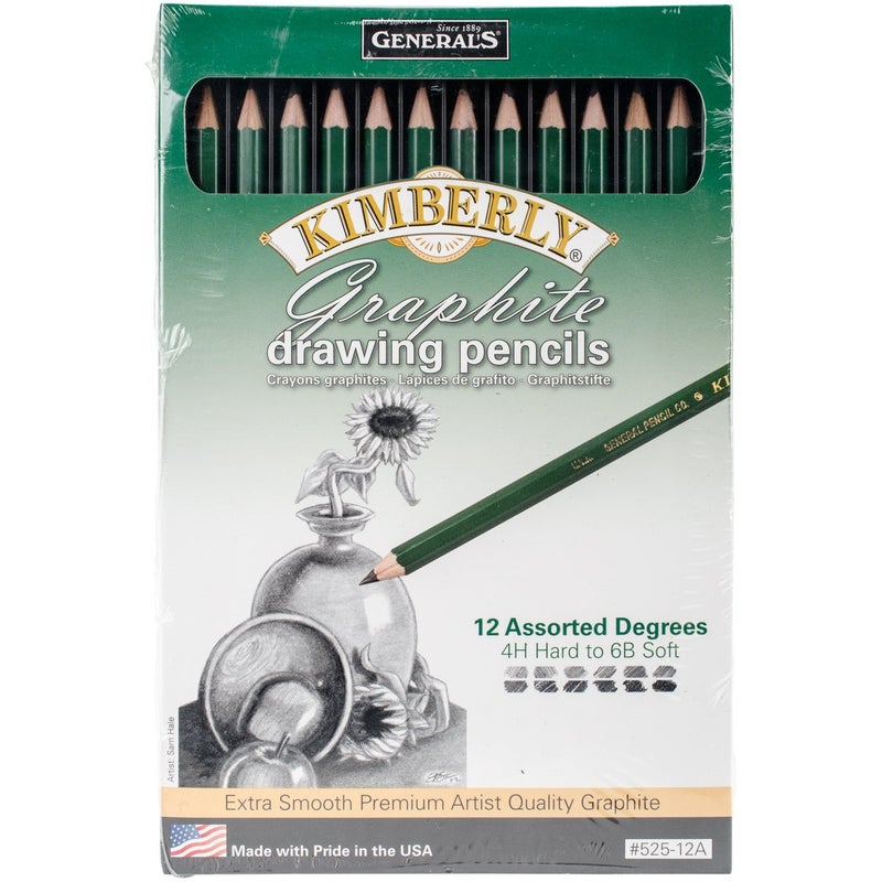 General's General Pencil 525-12A Graphite Drawing Pencils (12 Pack), 12 Count (Pack of 1) - Image 1
